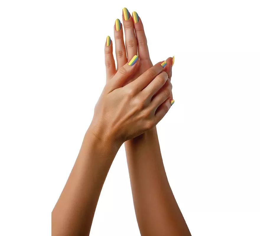 Translation missing: it.Pack de 12 Uñas Arcoíris con Pegamento