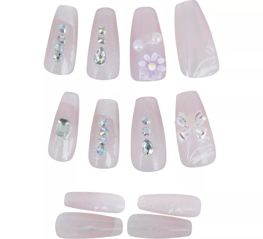 Translation missing: it.Pack de 12 Uñas con Pedrería para mujer