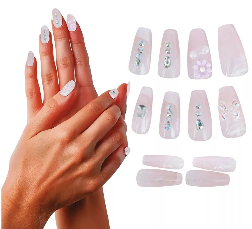 Translation missing: es.Pack de 12 Uñas con Pedrería para mujer