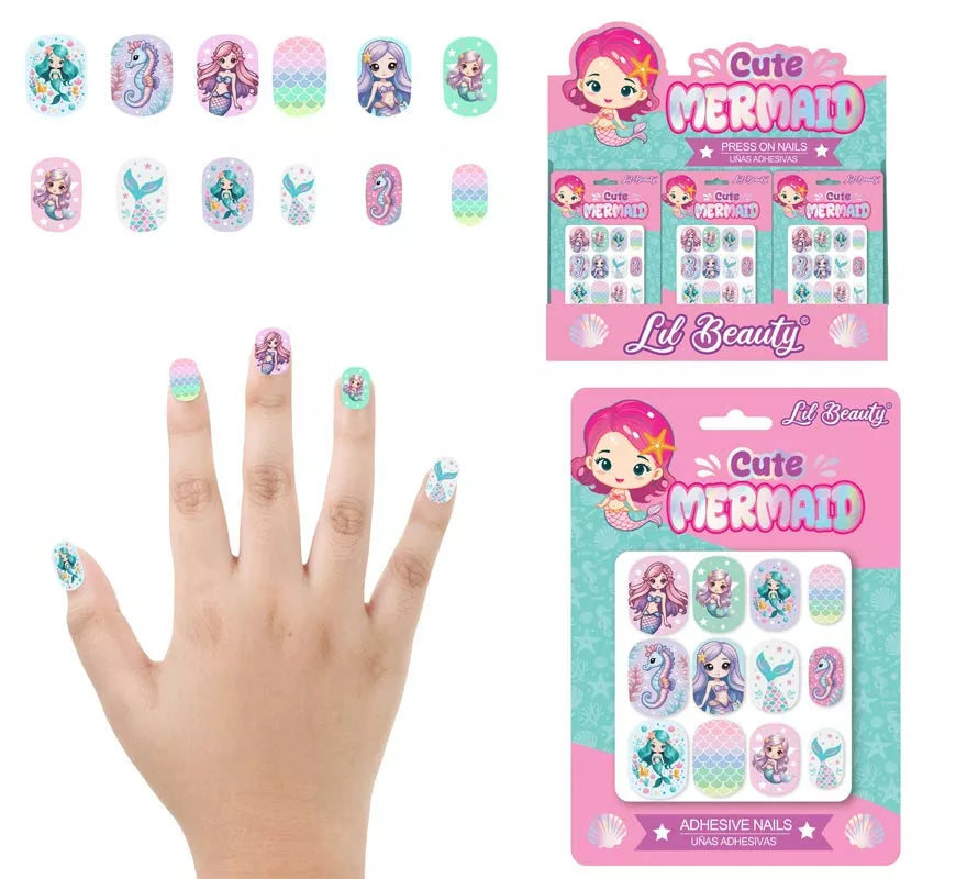 Translation missing: it.Pack de 12 Uñas de Sirenas para niña