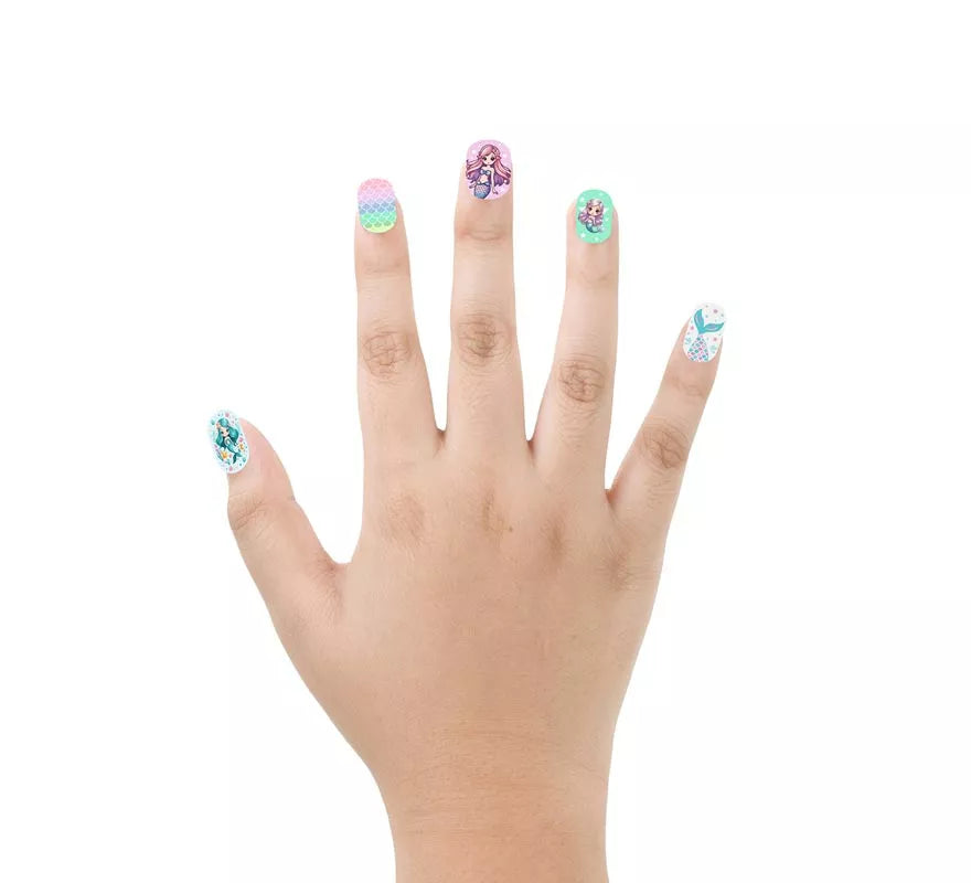 Pack de 12 Uñas de Sirenas para niña