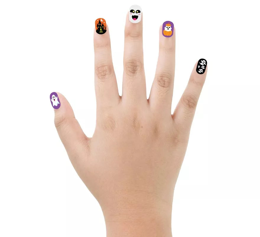 Translation missing: it.Pack de 12 Uñas Fantasma con Adhesivo Infantil