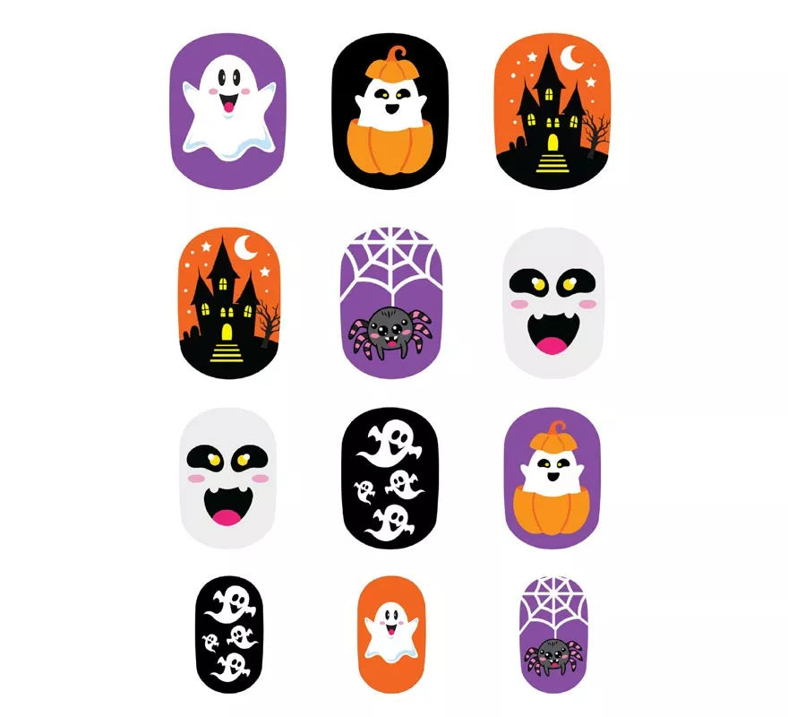 Translation missing: it.Pack de 12 Uñas Fantasma con Adhesivo Infantil