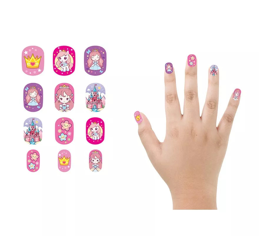 Translation missing: es.Pack de 12 Uñas Pequeña Princesa para niña