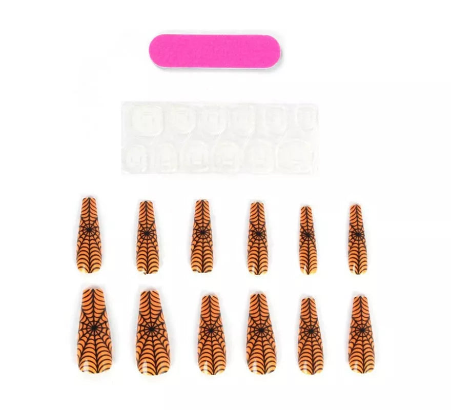Translation missing: es.Pack de 12 Uñas Postizas Telaraña
