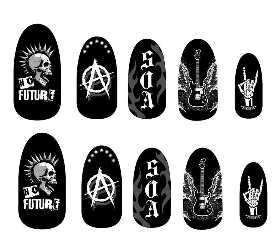 Translation missing: it.Pack de 12 Uñas Punk con Pegamento