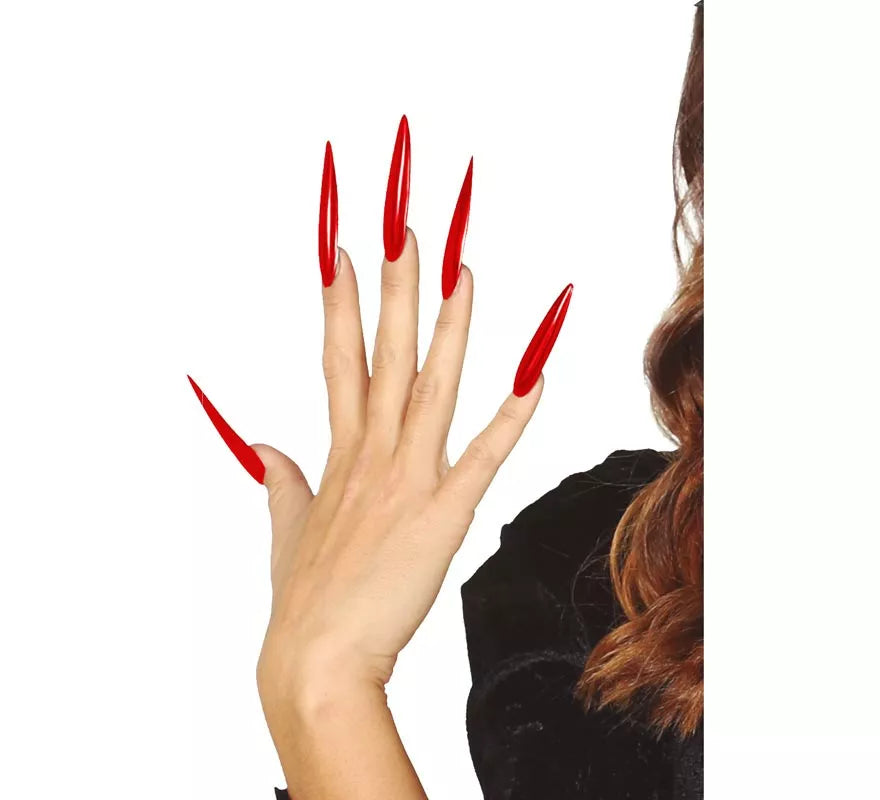 Translation missing: it.Pack de 12 Uñas rojas con adhesivo