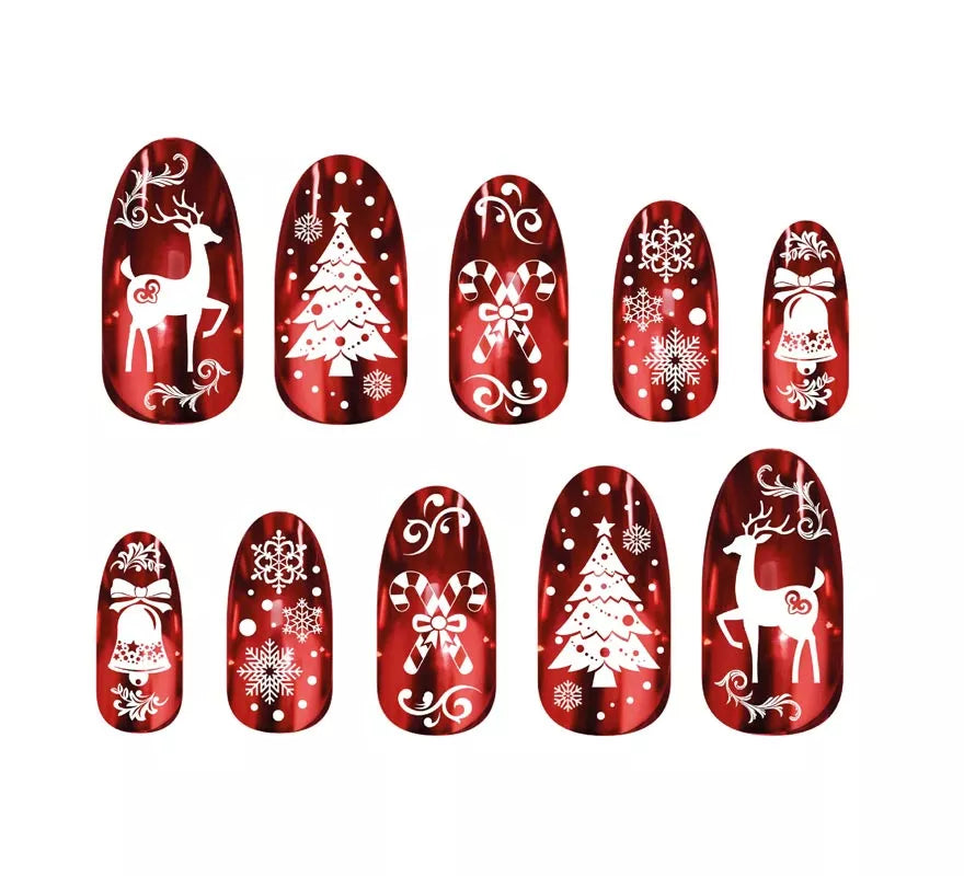 Translation missing: it.Pack de 12 Uñas rojas con glue