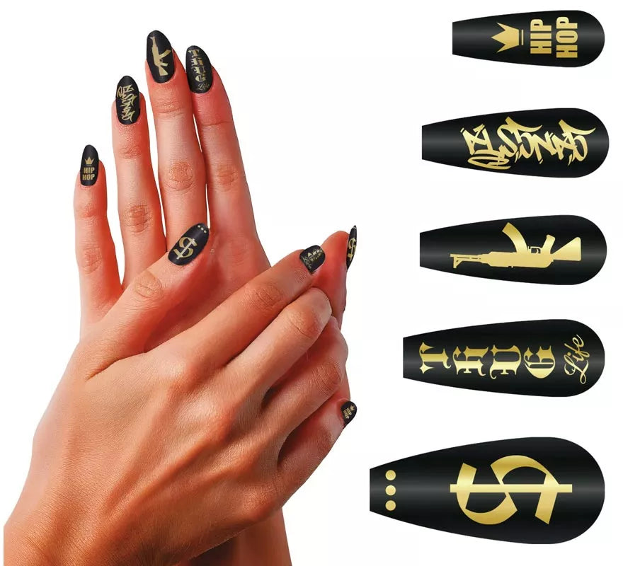 Translation missing: it.Pack de 12 Uñas Thug Life