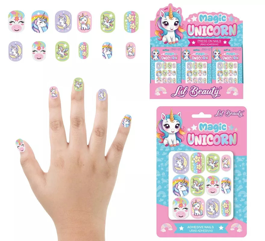 Translation missing: es.Pack de 12 Uñas Unicornios para niña