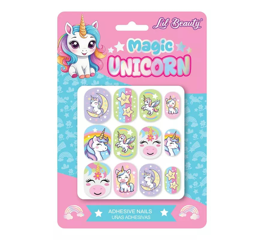 Translation missing: it.Pack de 12 Uñas Unicornios para niña