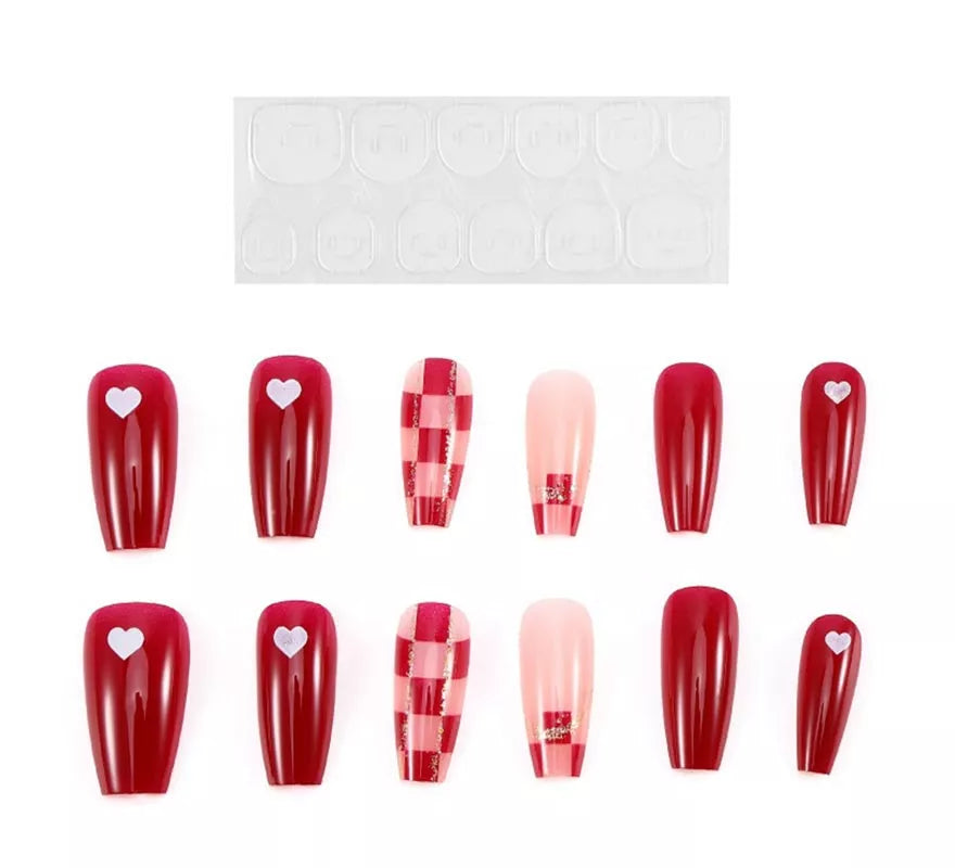 Translation missing: it.Pack de 13 Uñas Autoadhesivas Corazones