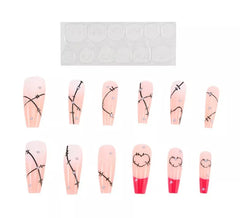 Pack de 13 Uñas Autoadhesivas Costuras