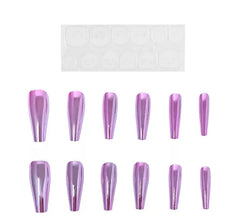 Confezione da 13 chiodi autoadesivi effetto metallo rosa