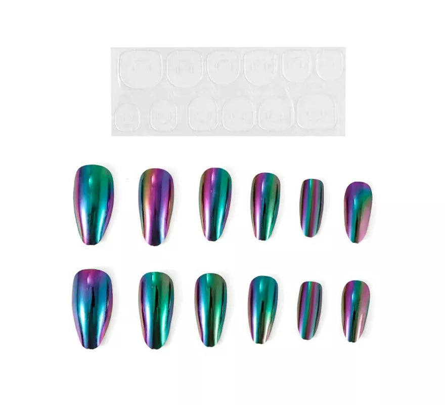 Translation missing: it.Pack de 13 Uñas Autoadhesivas Holo moradas