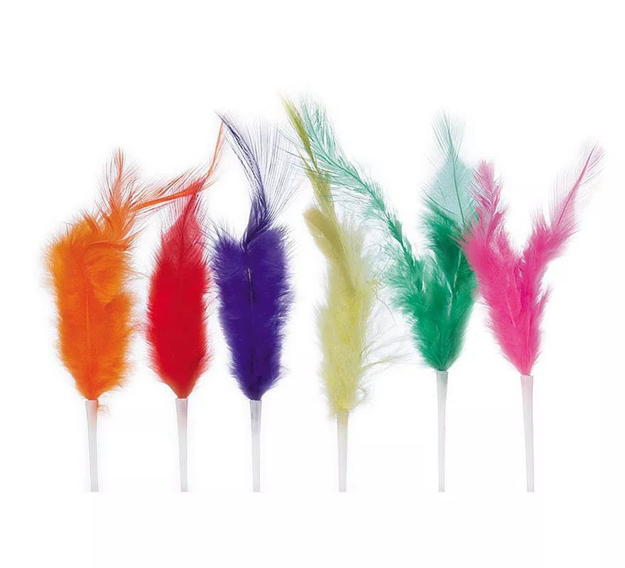 Translation missing: it.Pack de 144 Plumas Dobles Cocktail de 80 mm