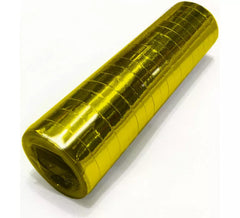 Confezione da 18 stelle filanti dorate metalliche da 4 m