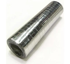 Confezione da 18 stelle filanti argento metallizzato da 4 m