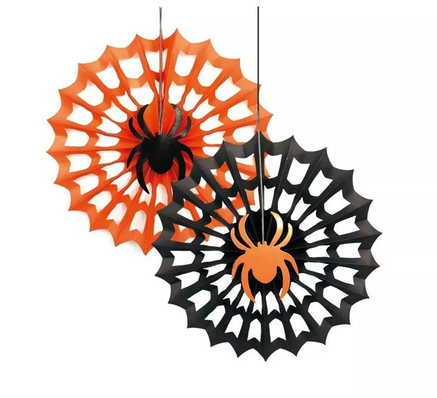 Translation missing: it.Pack de 2 Abanicos de papel Halloween de 30 cm