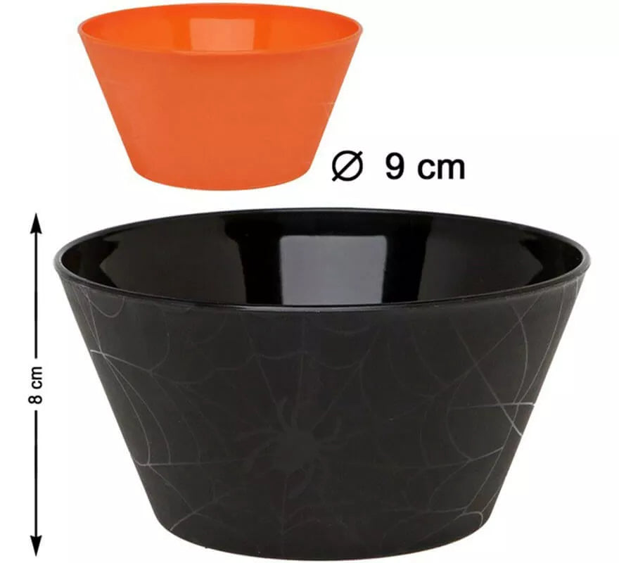 Translation missing: es.Pack de 2 Cuencos con telaraña en 2 colores surtidos de 8 cm