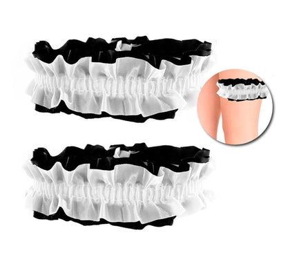 Pack de 2 Ligueros negro y blanco