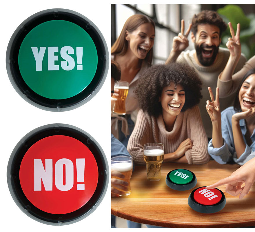 Translation missing: it.Pack de 2 Pulsadores 'Yes!' y 'No!'de 9 cm