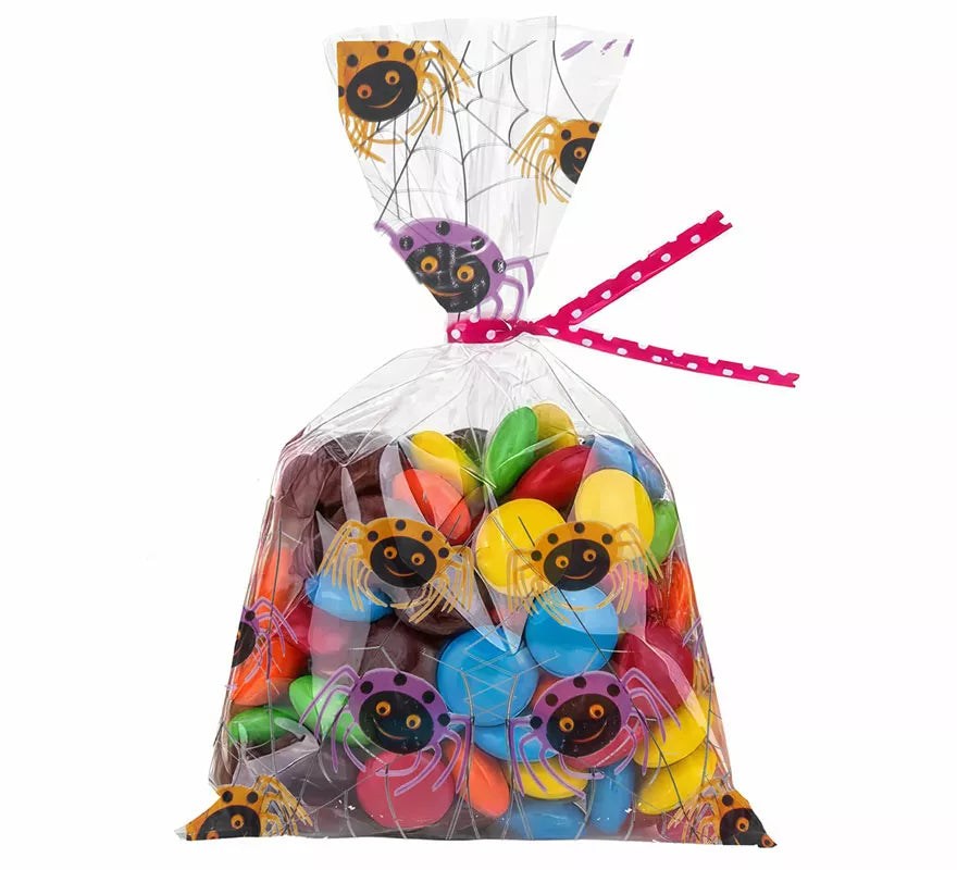 Pack de 20 Bolsas Caramelos Arañas de 28X13 cm