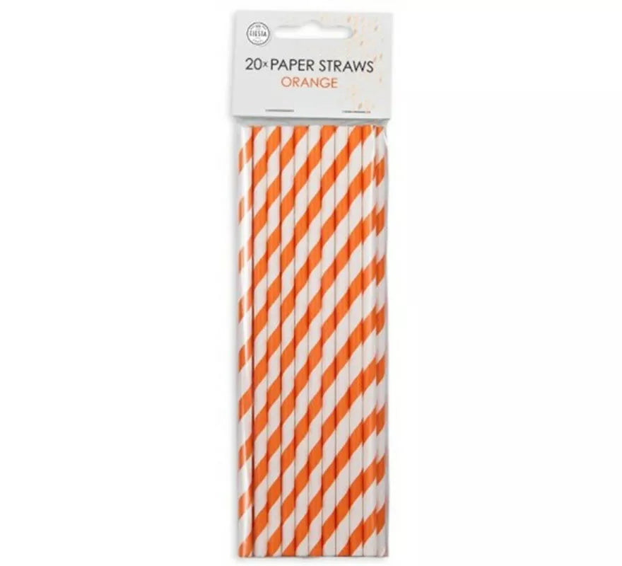 Pack de 20 Pajitas de Papel de 197 mm Halloween
