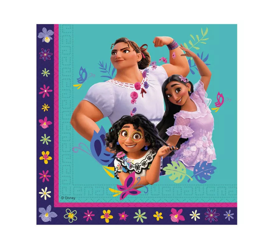 Translation missing: es.Pack de 20 Servilletas de Encanto Disney de Papel de 33 x 33 cm
