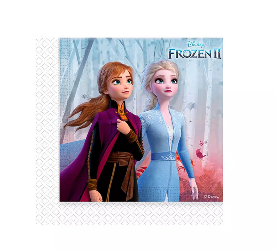 Translation missing: it.Pack de 20 Servilletas de Frozen 2 de Papel de 33x33 cm