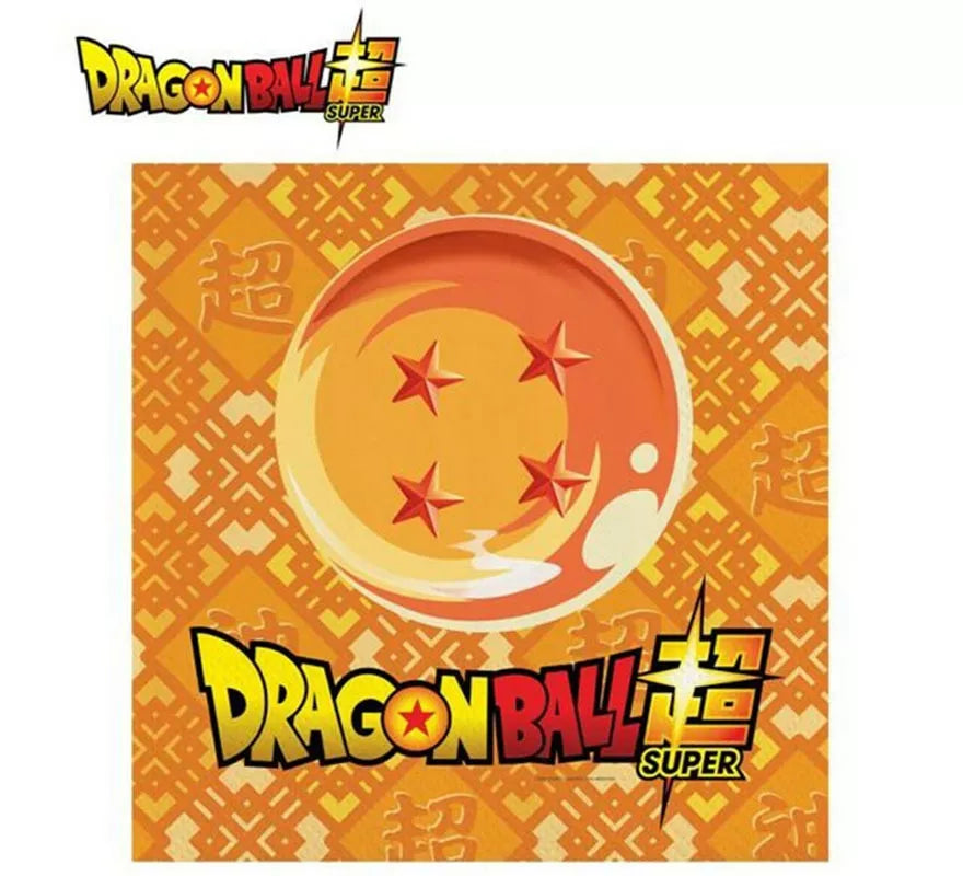 Translation missing: it.Pack de 20 Servilletas de papel de 33x33 cm de Dragon Ball