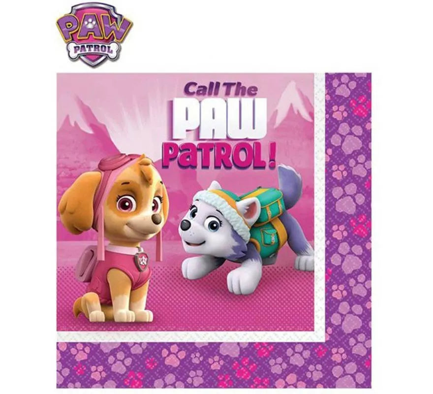 Translation missing: es.Pack de 20 Servilletas de papel de 33x33 cm de La Patrulla Canina