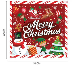 Confezione da 20 Tovaglioli Merry Christmas da 33x33 cm