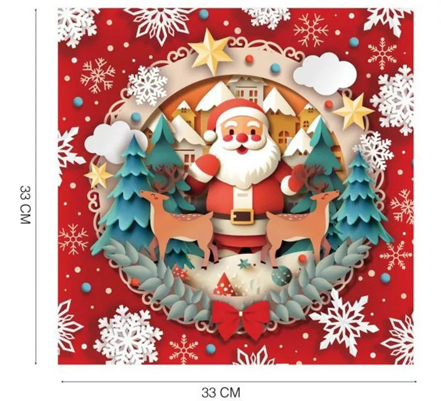 Translation missing: it.Pack de 20 Servilletas Papá Noel de 33x33 cm