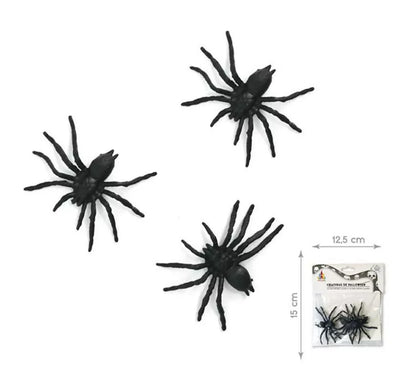 Pack de 3 Arañas negras