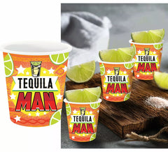 Confezione da 3 Shots di Tequila Man da 5x6 cm
