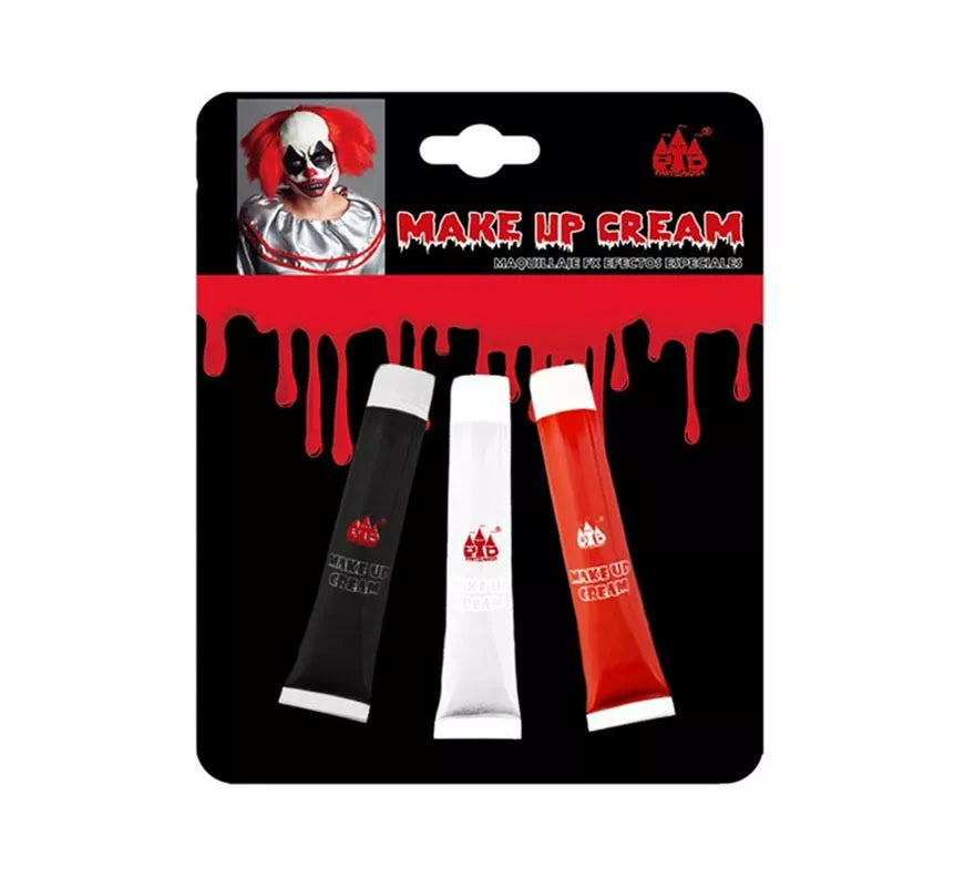 Translation missing: it.Pack de 3 Maquillajes Cream negro, blanco y rojo