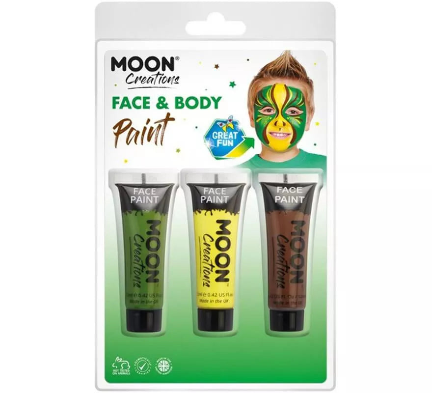 Translation missing: it.Pack de 3 Maquillajes para Cara y Cuerpo de 12 ml Jungla
