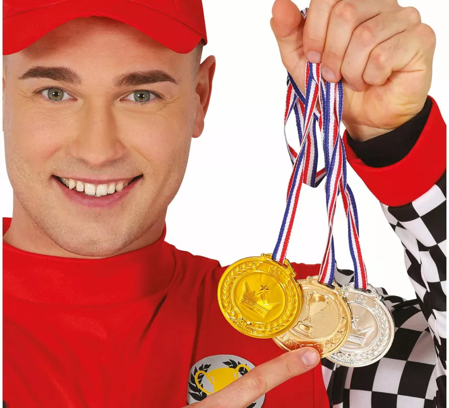 Translation missing: it.Pack de 3 Medallas: Bronce, plata y dorado de 7 cm