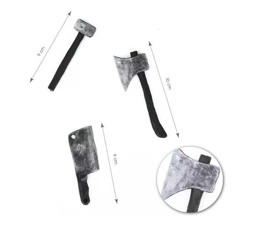 Translation missing: es.Pack de 3 Mini Armas: Hacha, Cuchillo y Mazo