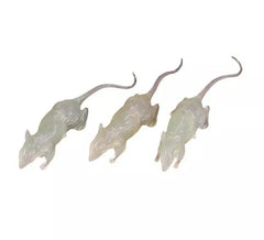 Pack de 3 Ratas Glow in the Dark de 7 cm