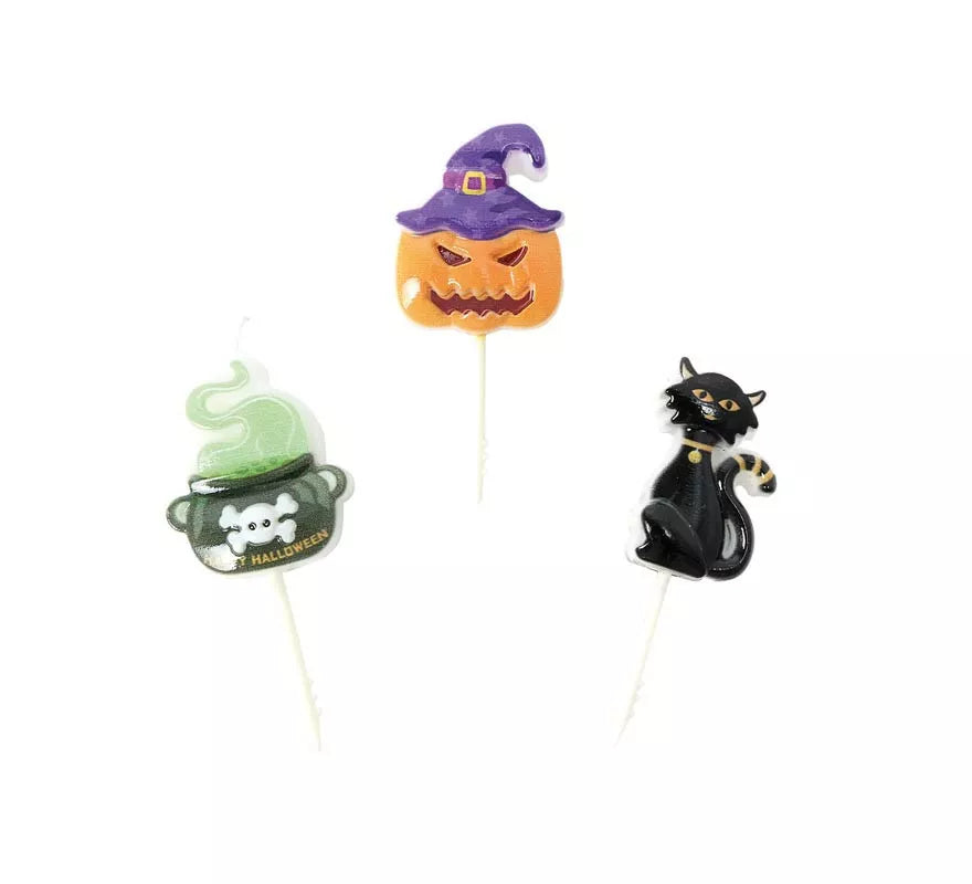Translation missing: es.Pack de 3 Velas Halloween de 4x8 cm