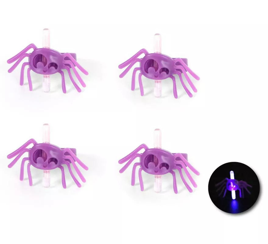 Translation missing: it.Pack de 4 Anillos Araña luminiscente de 3,5x2,5x2,6 cm