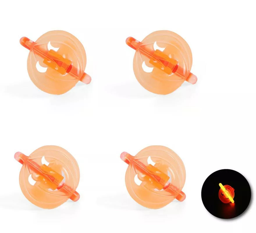 Translation missing: it.Pack de 4 Anillos Calabaza luminiscente de 4x2,5x3 cm