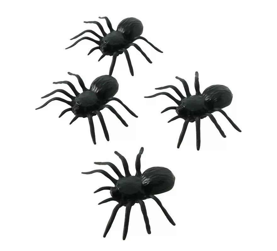 Pack de 4 Arañas 10 cm