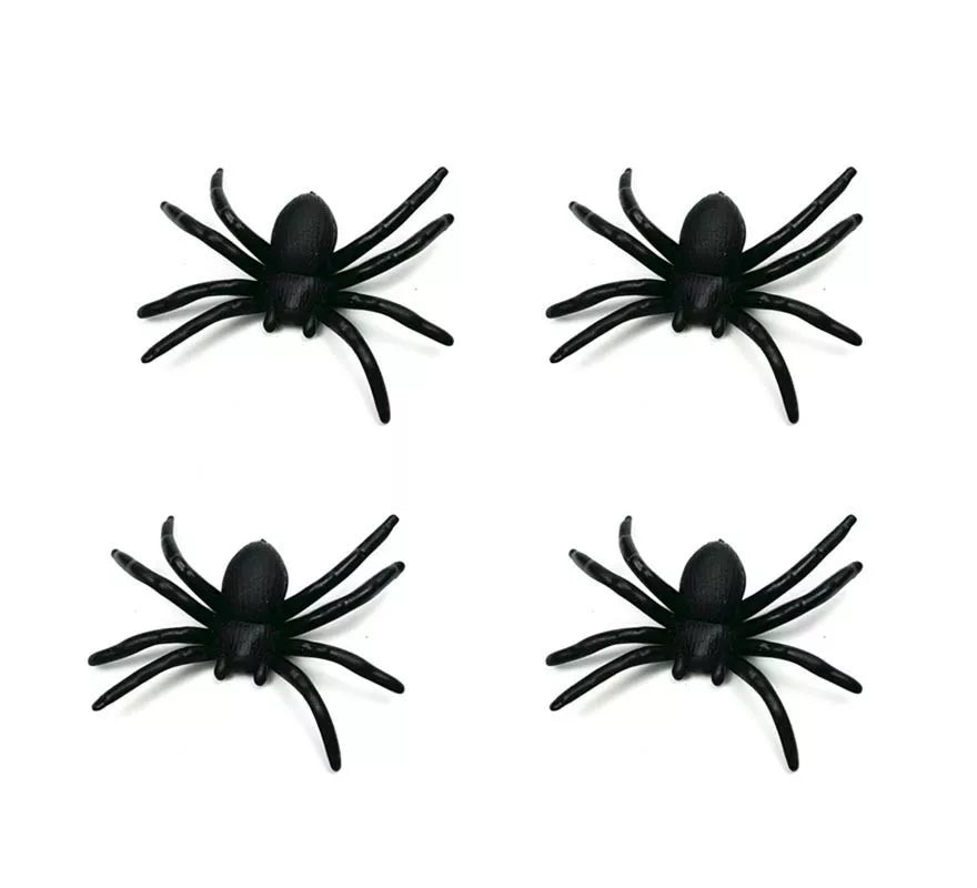 Pack de 4 Arañas negras