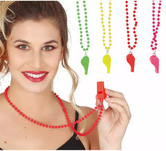 Collana Neon con fischietto assortito