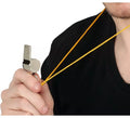 Pack de 4 Pitos Metálicos con cuerda