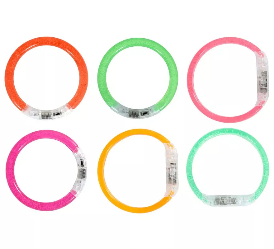 Translation missing: it.Pack de 4 Pulseras Led de 8 cm en colores surtidos