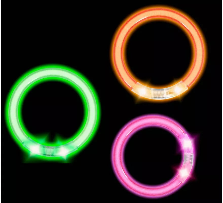 Translation missing: it.Pack de 4 Pulseras Led de 8 cm en colores surtidos